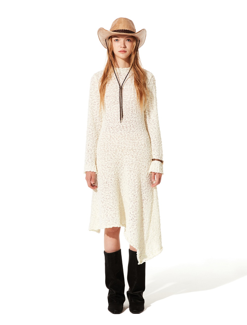 COWBELL KNIT DRESS [IVORY]